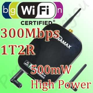   Kinamax USB High Power Wireless Wifi 802.11 n/g/b Adapter 