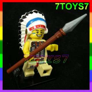 LEGO Mini Figures S3#3 Tribal Chief:Indian NOW LG003C  