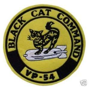  VP 54 BLACK CAT COMMAND PATROL SQUADRON 5.2 Patch FELT 