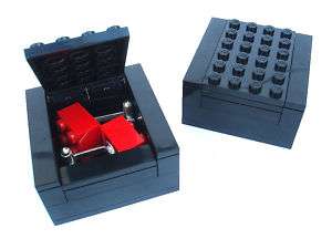 Lego Cufflinks Gift Box, CUFFS NOT INCLUDED Bk, Bl, Red  