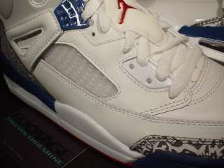 2006 Nike Air Jordan SPIZIKE WHITE TRUE BLUE RED 10.5  