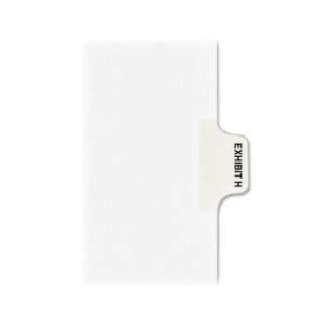  Kleer Fax 80000 Series Side Tab Index Divider   White 
