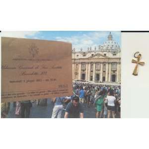  Brass Crucifix Blessed by Pope Benedict XVI on 6/1/2011 3 