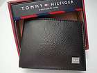nwt tommy hilfiger genuine mens leather wallet passcase location usa