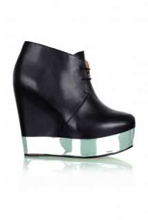 Aticoma Wedge Ankle Boot by Acne   Black   Buy Boots Online at my 