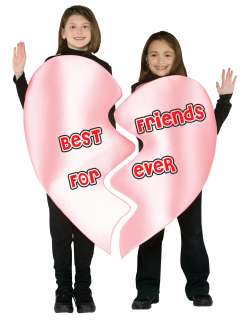 Child Best Friends Forever Heart Costume   Funny Group Costumes 