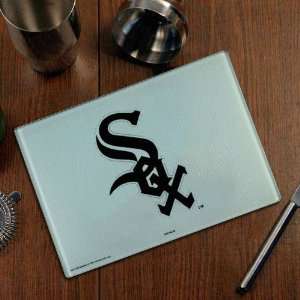  MLB Chicago White Sox Logo Glass Cutting Board