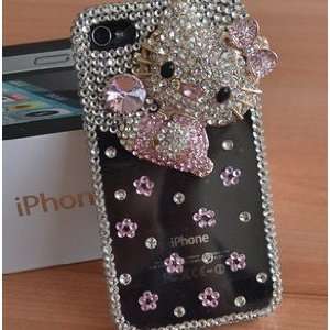  Crystal Hello Kitty Style iPhone 4G Hard Case/Cover 