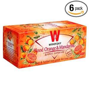 WISSOTZKY Blood Orange & Mandarin   NEW, 1.76 Ounce Boxes (Pack of 6)