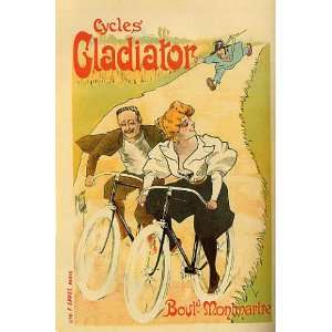  CYCLES GLADIATOR BICYCLE BIKE MONTMARTRE FRENCH VINTAGE 