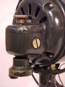   Electric AOU 75423 Brass Bell Blade 12 Oscillating Desk Fan  