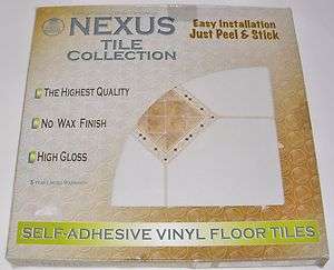 Nexus 12 x 12 Self Adhesive Floor Tiles Pattern # FTVGM32520 20 sq 