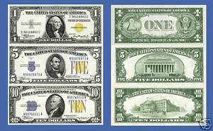 Replica Set Africa WW II US Paper Money Currency Copy  