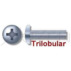 10,000pcs per box) Trilobular Thread Rolling Screws Pan Head Zinc #4 