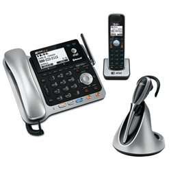 NEW AT&T TL86109 2 Line Corded/Cordless Phone and Answe  