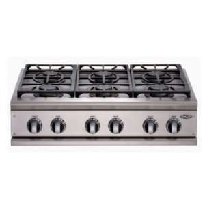 CP364GDSSN 36 Pro Style Natural Gas Rangetop with 4 Sealed Dual Flow 