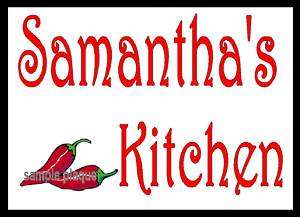   PEPPERS pepper red chili sign decor ANY NAME personalized plaque