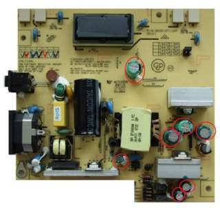 AL2223w Acer Desktop LCD Monitor Capacitor Repair Kit  