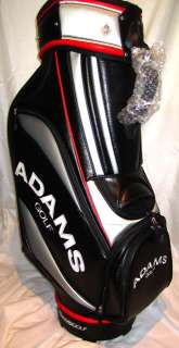 Adams Golf Tour Staff Bag   Black/Silver/Red  