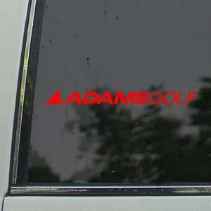  ADAMS GOLF CLUBS Red Decal Car Truck Window Red Sticker 