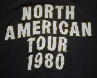 VINTAGE ALICE COOPER NORTH AMERICAN TOUR T  SHIRT 1980 M ORIGINAL 