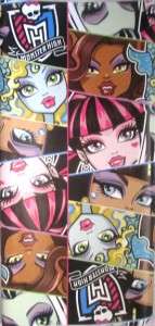 NEW* MONSTER HIGH gift wrap PARTY wrapping paper 16 sheets  