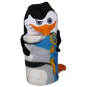   Penguins of Madagascar Pillow Animal + Blanket Combo: Home & Kitchen