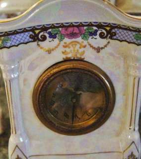 Antique Victoria China Canister Cruets Clock Spice Jars  