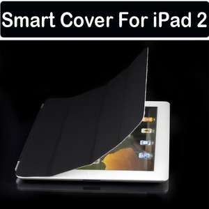 Slim Black Smart Cover Magnetic Case For Apple iPad 2  