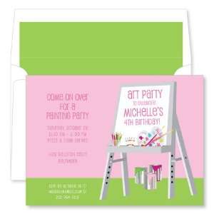   Collections   Invitations (Art Easel Pink)