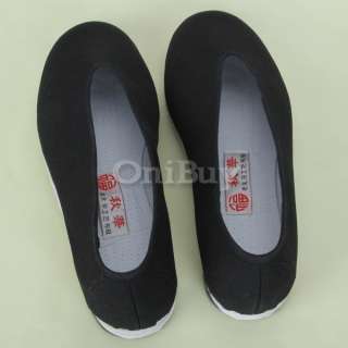 Mens Lightweight Chinese Martial Art Kung Fu Shoes Blk  