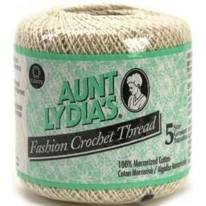  Aunt Lydias Fashion Crochet Cotton Natural/Gold