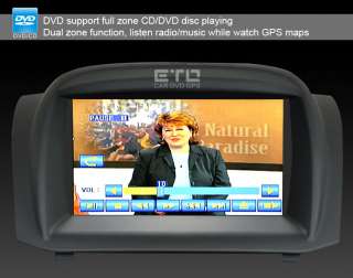 ETO Ford Fiesta In Car GPS Sat Nav Navigation DVD Player Radio Auto 