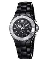   Watch, Swiss Chronograph Cruise Black Ceramic Bracelet 110028C