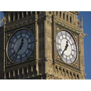 Close up of Big Bens Clock Face, Houses of Parliament, Westminster 