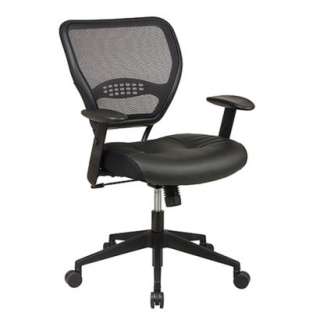Office Star Task Chair   Black Leather.Opens in a new window