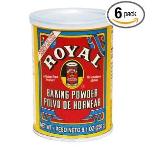 Royal Baking Powder, 8.1 Ounce (Pack of 6)  Grocery 