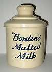Bordens Malted Milk Soda Fountain Cannister Container 