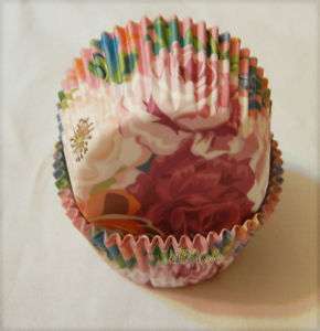 50CT Rose flower Cupcake Cake liners baking Paper Cu  
