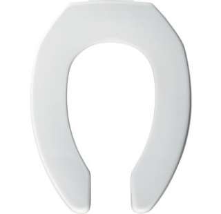 Bemis 2L2155T White DuraGuard Elongated Toilet Seat with 2 Risers 