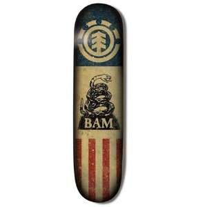 Element Independence Twig   Bam Margera Skateboard Deck   7.25 in. X 
