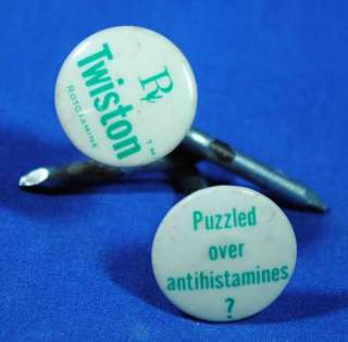 Vintage Advertising Nail Puzzle Brain Teaser Drug Rep Twiston Medicine 