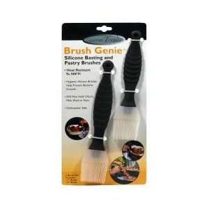  Brush Genie Set of 2 Silicone Basting and Pastry Brushes 