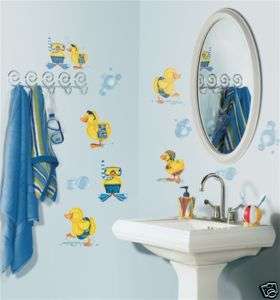 29 New BUBBLE BATH Wall Decals Duck Bathroom Stickers 034878740270 
