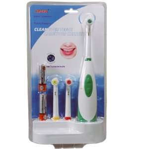 Health Clean Oral Hygiene Battery Powered Electric Toothbrush Set w 