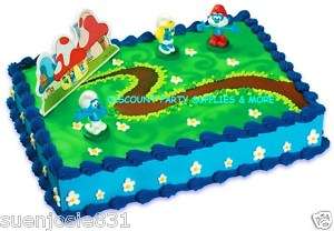 The Smurfs Cake Decoration Topper Kit  