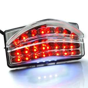  Lens Motorcycle Street Bike Integrated 48 LED Taillight Turn Signals 
