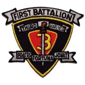   1st Battalion 3rd Marines Patch Black & Gray 3 Patio, Lawn & Garden