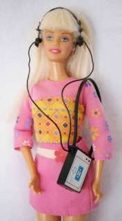 Vintage Walkman Cassette Player Barbie Doll Accessories  