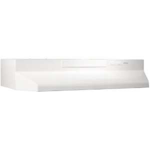 Broan F404211 42 Inch Two Speed 4 Way Convertible Range Hood, White on 